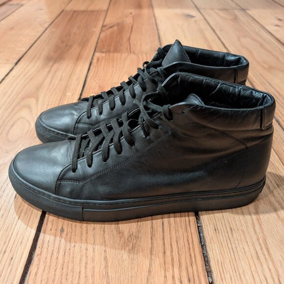 Svensson Classic High Black Sneakers – Hand Made in Italy | Leather | Lightly Us main image 4
